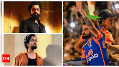 Vicky Kaushal, Shah Rukh Khan, Ayushmann Khurrana, and other Bollywood stars celebrate team India's return after 2024 World Cup victory | - Times of India