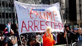 Trump's day in court: Circus-like fanfare, protests, rhetoric and history being made: Recap