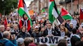 Thousands march in Dublin in support of Palestinians