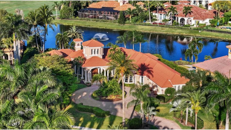 The late Lou Dobbs owned a home in West Palm Beach that was put on market in April for $3.1 mill