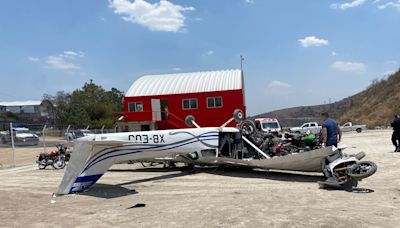 Desplome de avioneta en Atizapán de Zaragoza deja tres heridos