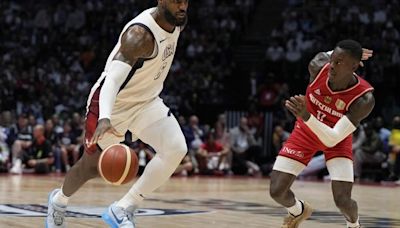 LeBron James scores final 11 points for US in 92-88 win over Germany as pre-Olympic tour ends