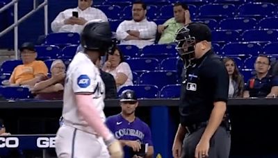Mics picked up Jazz Chisholm Jr.'s NSFW message to the umpire before getting ejected for arguing a correct call