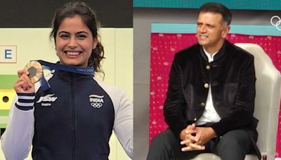 'Sacrifice, Hardwork, Resilience and Perseverance': Rahul Dravid Lauds Manu Bhaker Following Olympic Bronze in Paris 2024 - News18