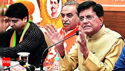 Union Minister Piyush Goyal Criticizes Congress and Supports BJP Candidate Sanjay Tandon in Chandigarh Campaign | Chandigarh...