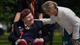 Duke and Duchess of Edinburgh share laughs with veterans at D-Day lunch