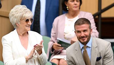 David Beckham marca presença no primeiro dia de Wimbledon 2024 com a mãe