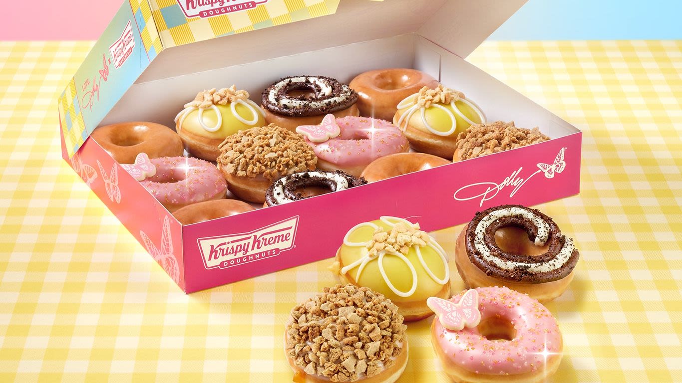 Dolly Parton-inspired Krispy Kreme doughnuts are now available