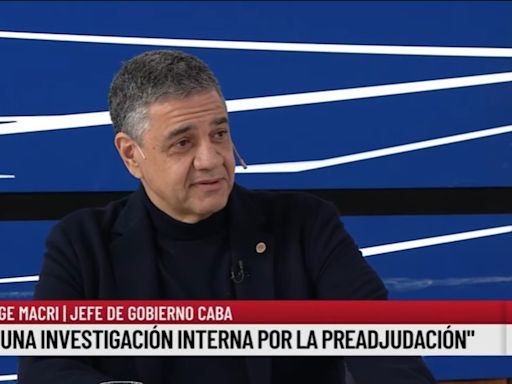 Jorge Macri confirmó que abre una investigación interna por los contratos de las grúas firmados durante la gestión de Horacio Rodríguez Larreta