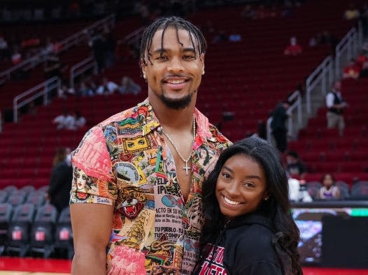 Simone Biles' husband, Jonathan Owens, is missing training camp to watch his wife at the Olympics. Here's a timeline of their 4-year relationship.