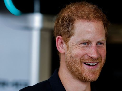 Prince Harry makes first appearance following secret UK visit