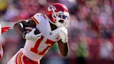 Chiefs wide receiver Mecole Hardman misses second straight day of practice