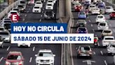 ¿Qué autos descansan? Hoy No Circula en CDMX y Edomex este sábado 15 de junio