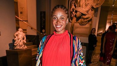 Heavily pregnant Adwoa Aboah leaves the V&A Summer Party