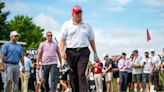 Fact check: Altered image of Donald Trump at golf tournament adds fat, wrinkles