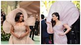 Mindy Kaling attends Met Gala in a Gaurav Gupta creation; Internet BLASTS designer for dress similar to Aishwarya Rai Bachchan's 2022 Cannes look - Times of India