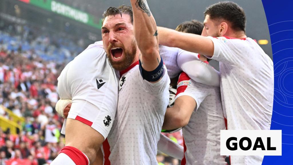 Euro 2024: Georges Mikautadze scores Georgia's first ever European Championship goal