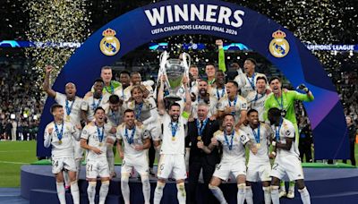 Champions League final: Real Madrid clinch record-extending 15th title with 2-0 win over Borussia Dortmund at Wembley