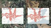 Projeção mostra a 'mancha' de inundação do RS sobre as 10 maiores capitais do Brasil; veja mapas