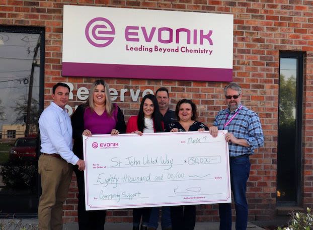 Evonik donates $80,000 to St. John United Way - L'Observateur