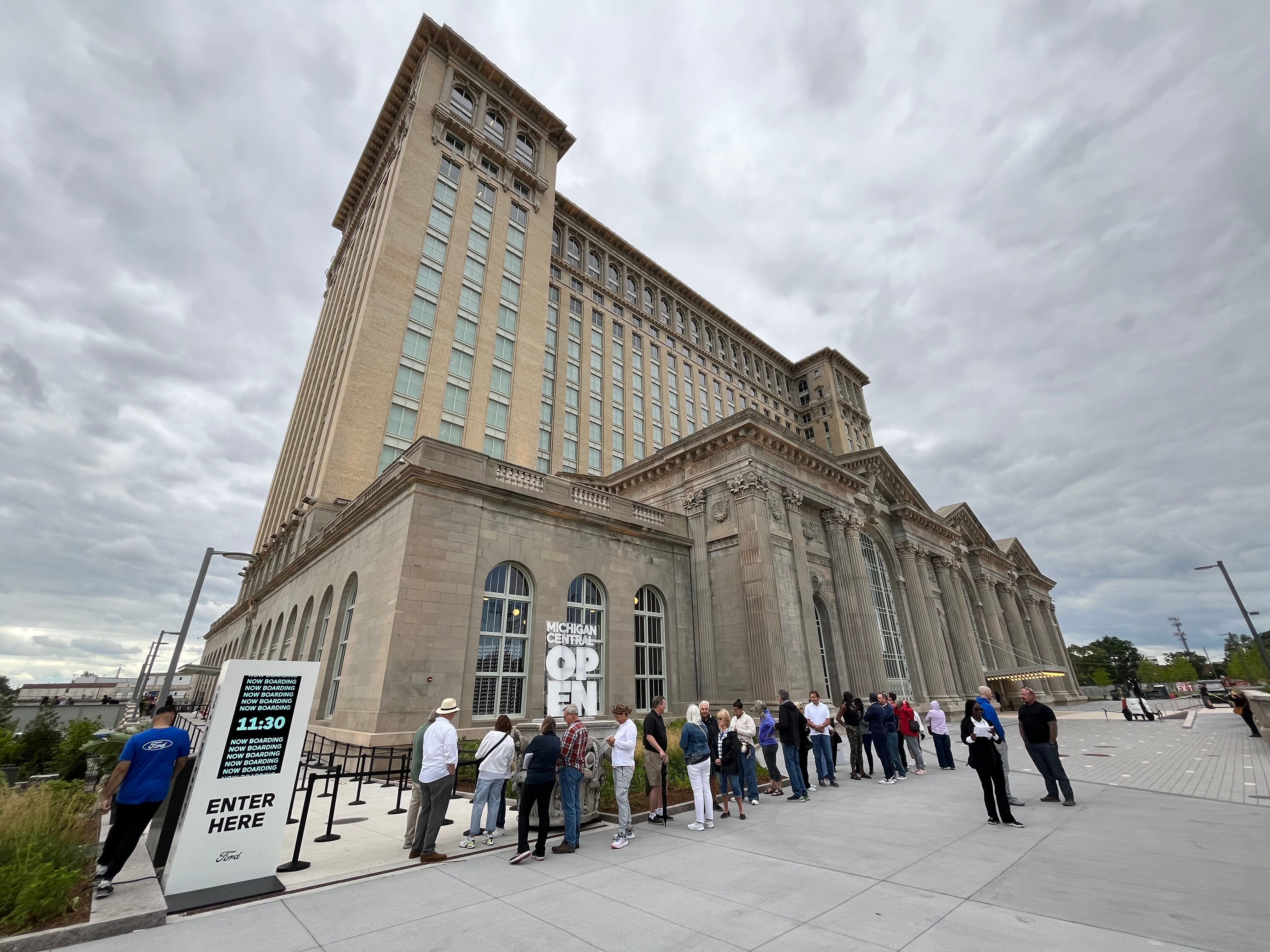 Detroiters get 1st look inside revived Michigan Central Station during tours: Live updates