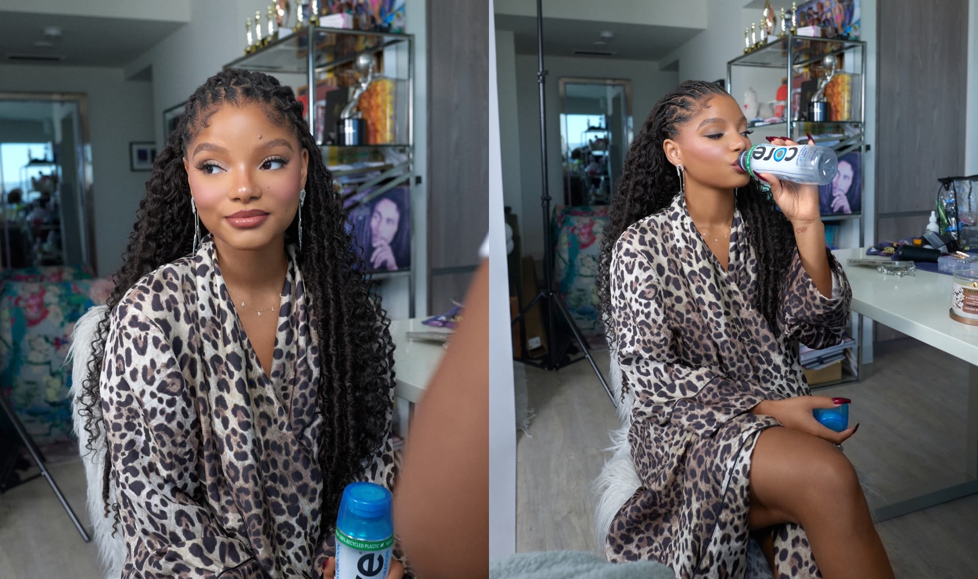 Getting Ready With Halle Bailey at the 2024 BET Awards: The Details Behind Her Backless Avellano Dress, Prepping With Core Hydration and...