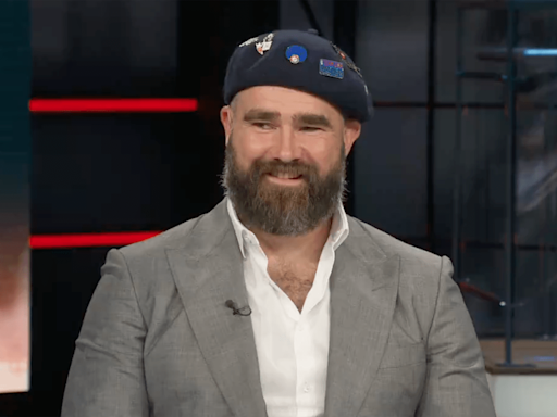 Jason Kelce shows off beret for ESPN debut: ‘I'm still on Paris time’