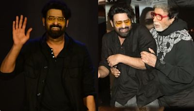 ‘Amitabh Bachchan doesn’t let me touch his feet’, says Prabhas as Big B jokes, ‘We touch each other’s feet’. Watch