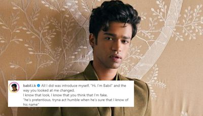 Amid Online Trolling, Babil Khan Shares Cryptic Post About Being Called 'Fake'; 'Just The Way I’ve Been Raised'