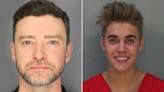 The most memorable celebrity mugshots: from Justin Bieber's smile to Justin Timberlake's viral photo