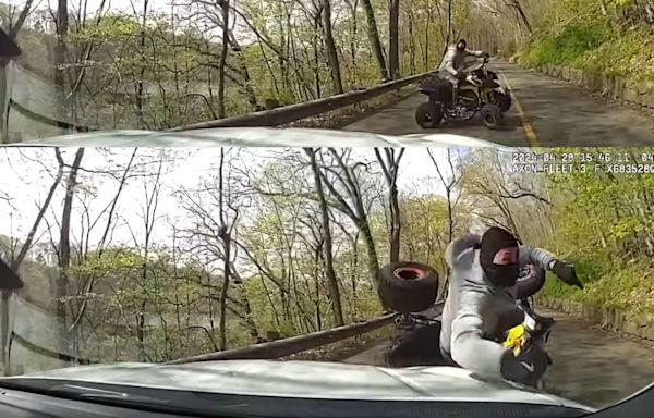 Cop Uses Cruiser To Stop ATV Speeding On Connecticut Footpath