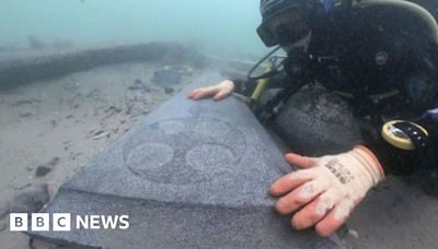 Mortar Wreck: Grave slabs recovered from shipwreck in Poole Bay