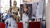 Billie Lourd wore a Princess Leia dress to Carrie Fisher's Hollywood Walk of Fame ceremony