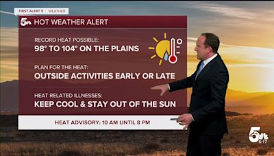 Three straight days under a Heat Advisory beginning today in Southern Colorado