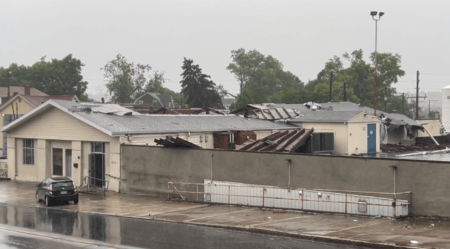 Harrisburg church damaged as Tropical Storm Debby hits the region