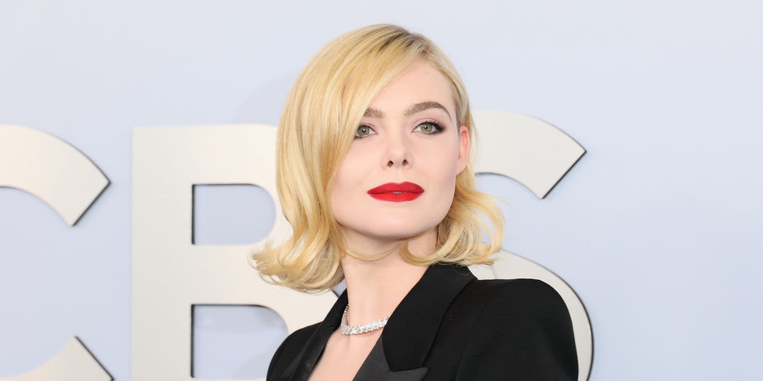 Elle Fanning's Plunging Tuxedo Is So Madonna Meets Marlene Dietrich