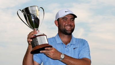 Scottie Scheffler wins Travelers play-off after protesters storm 18th green