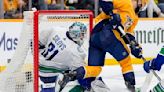 Canucks advance to 2nd round, beating Predators 1-0 in Game 6 on Pius Suter's late goal