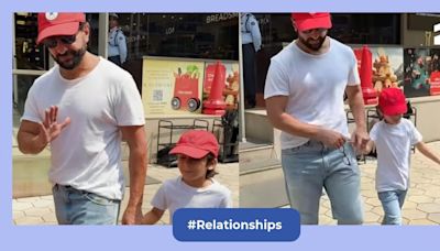 Watch: Saif Ali Khan twinning with son Taimur is the cutest thing you'll see today