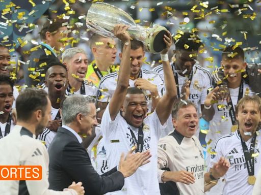 Real Madrid gana la Supercopa de Europa con Kylian Mbappé como protagonista