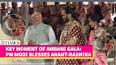 PM Modi Bestows Blessings On Anant and Radhika at Shubh Aashirwad Ceremony In Mumbai | Etimes - Times of India Videos