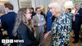 Queen Camilla meets Peterborough volunteers from National Literacy Trust