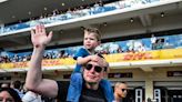 Elon Musk paraded his son X at a Formula One event in Texas in the middle of a custody battle with Grimes over where the boy primarily lives