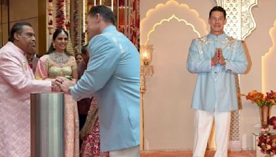 Anant Ambani-Radhika Merchant Wedding: John Cena gets warm welcome from Mukesh Ambani and daughter Isha; 'Thank you so much for coming'