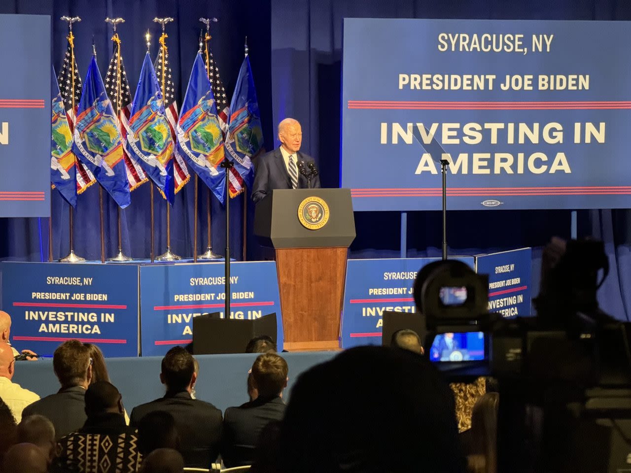 Families of fallen officers meet privately with President Biden at MOST