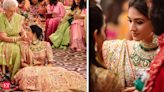 Anant-Radhika wedding: Manish Malhotra, Tarun Tahiliani labels share details of Kardashians ensembles