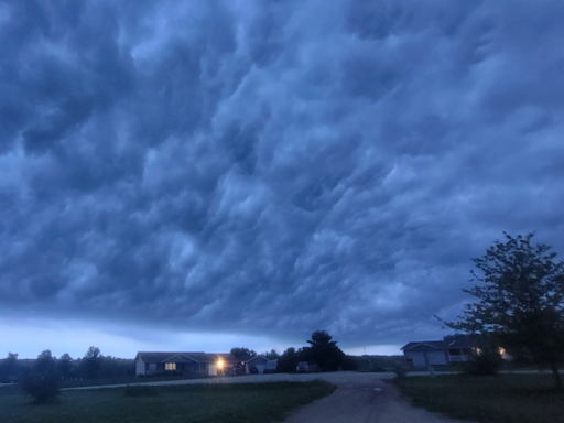 Severe storm warnings in NE Kansas