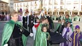 El Rompimiento del Velo pone fin a la Semana Santa palentina en el Domingo de Pascua