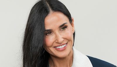 Demi Moore looks totally unrecognisable after ditching her long hair for a chest-length cut