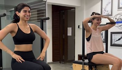 Ananya Panday and Khushi Kapoor’s ‘little fun glimpse’ of pilates session is pure BFF goals; WATCH